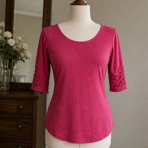 Cream Pleated Blouse